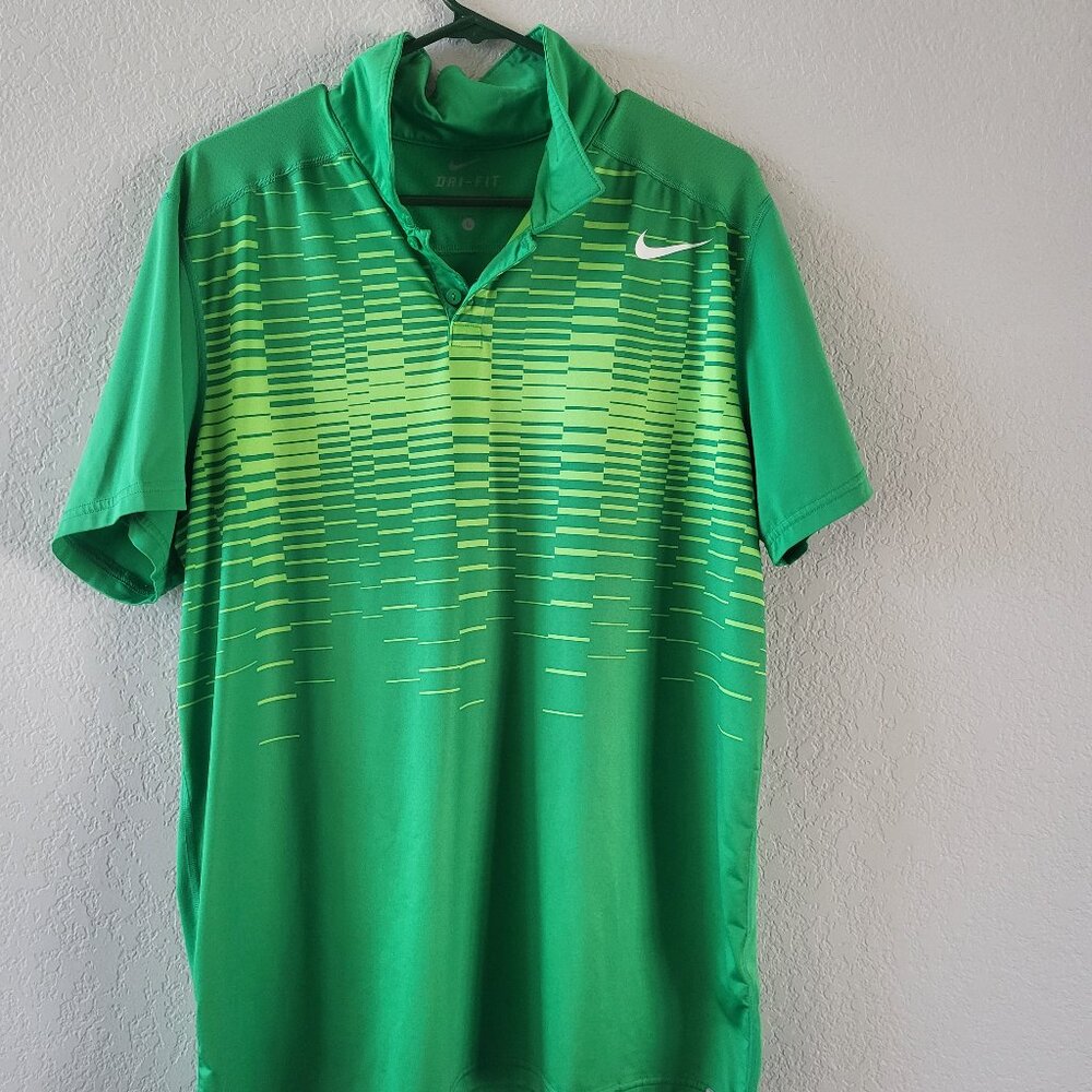 Green Nike golf/tennis shirt